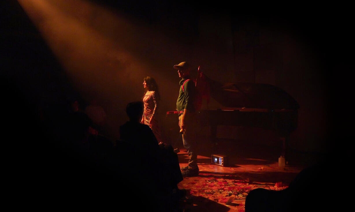 Performing live in London