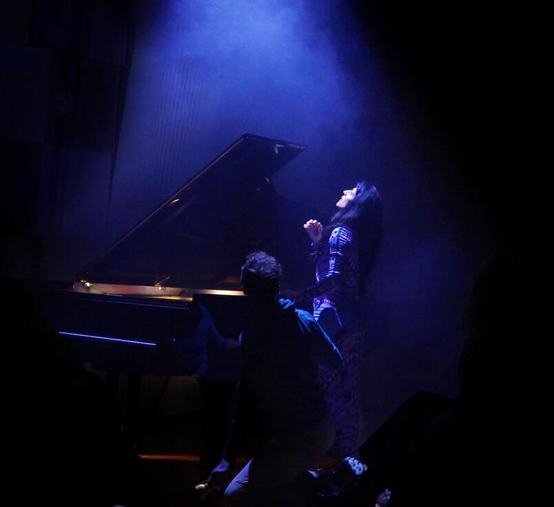 Performing live in London